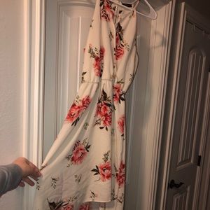 High low halter dress